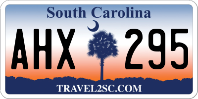 SC license plate AHX295