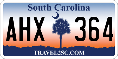 SC license plate AHX364