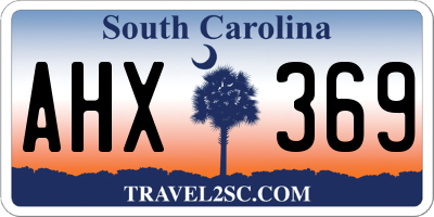 SC license plate AHX369