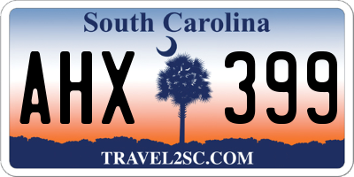 SC license plate AHX399