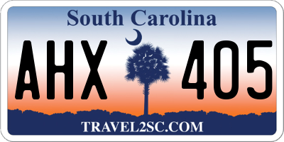 SC license plate AHX405