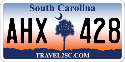 SC license plate AHX428