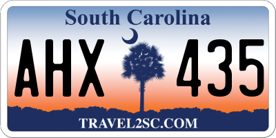 SC license plate AHX435