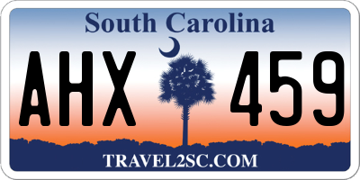 SC license plate AHX459