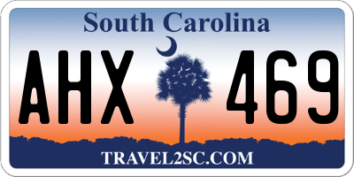 SC license plate AHX469