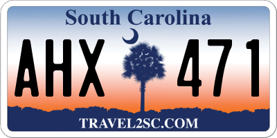 SC license plate AHX471