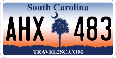 SC license plate AHX483