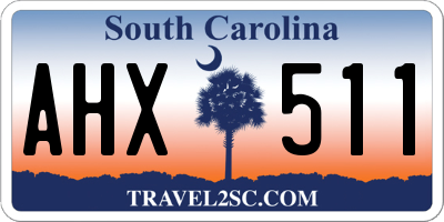 SC license plate AHX511