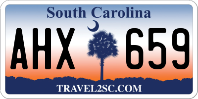 SC license plate AHX659