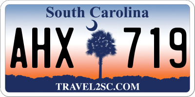 SC license plate AHX719