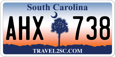 SC license plate AHX738