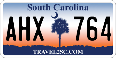 SC license plate AHX764