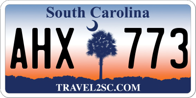 SC license plate AHX773