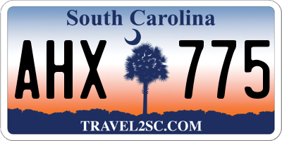 SC license plate AHX775