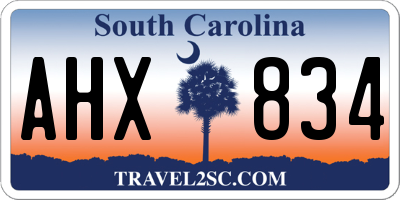 SC license plate AHX834