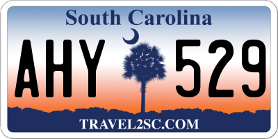 SC license plate AHY529