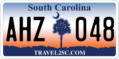 SC license plate AHZ048