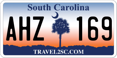SC license plate AHZ169