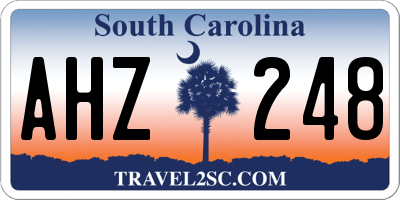 SC license plate AHZ248