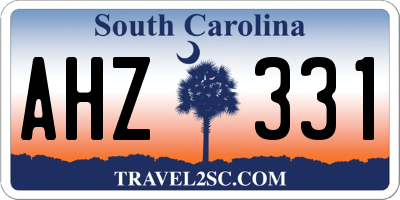 SC license plate AHZ331