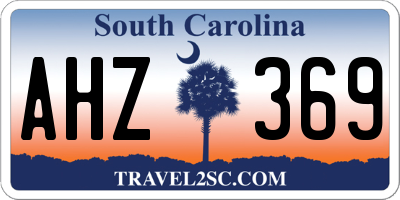 SC license plate AHZ369