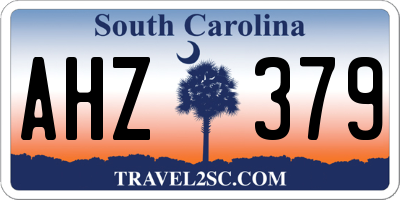 SC license plate AHZ379
