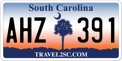 SC license plate AHZ391