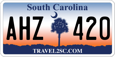SC license plate AHZ420