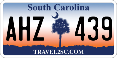 SC license plate AHZ439