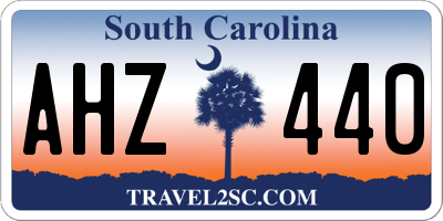 SC license plate AHZ440
