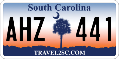 SC license plate AHZ441