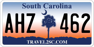 SC license plate AHZ462