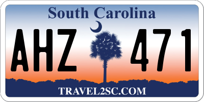 SC license plate AHZ471