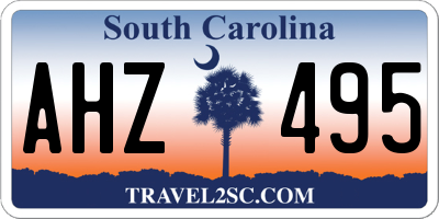 SC license plate AHZ495