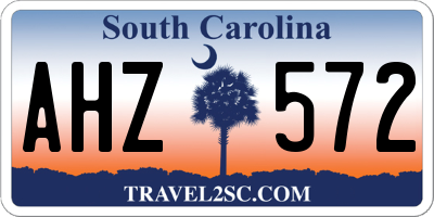 SC license plate AHZ572