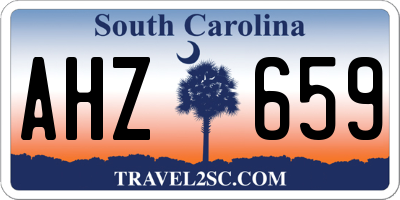 SC license plate AHZ659