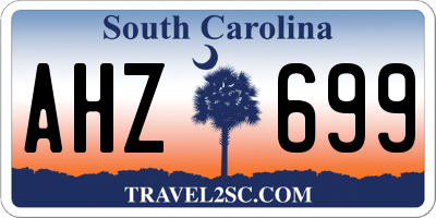 SC license plate AHZ699