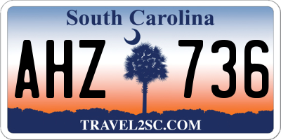 SC license plate AHZ736
