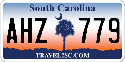 SC license plate AHZ779