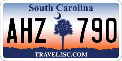 SC license plate AHZ790