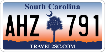 SC license plate AHZ791