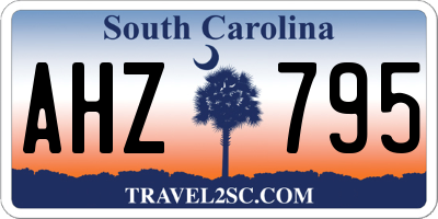 SC license plate AHZ795