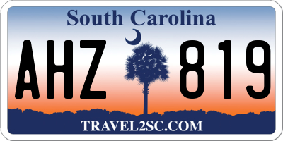 SC license plate AHZ819