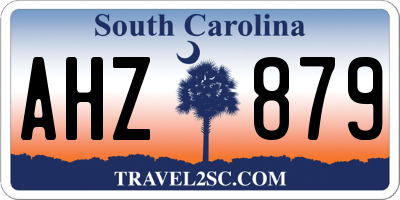 SC license plate AHZ879