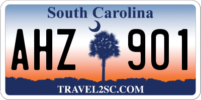 SC license plate AHZ901