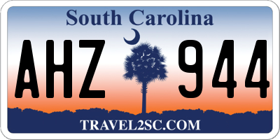 SC license plate AHZ944
