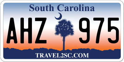 SC license plate AHZ975
