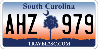 SC license plate AHZ979