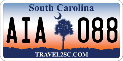 SC license plate AIA088