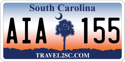 SC license plate AIA155